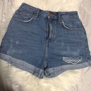 High rise shorts